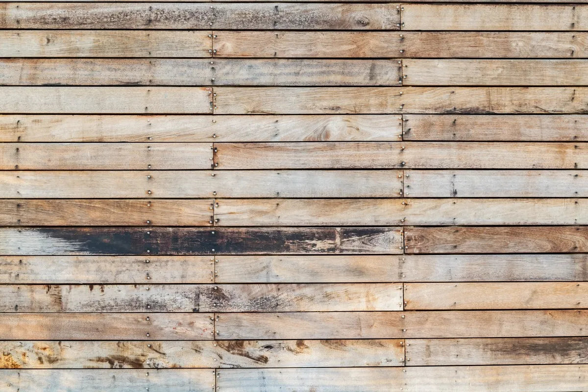 Papier peint planches de bois beige