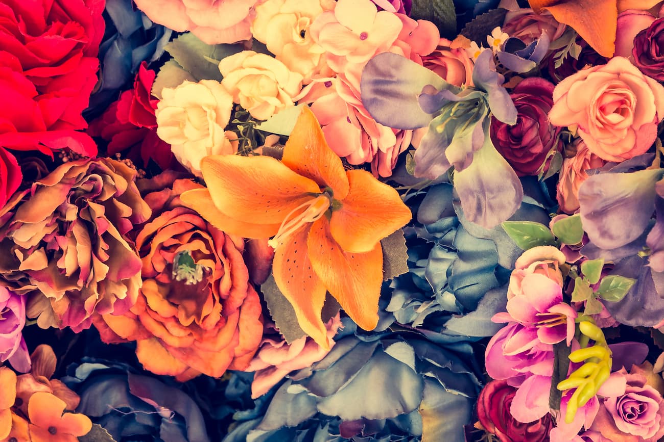 Papier peint bouquet de fleurs design