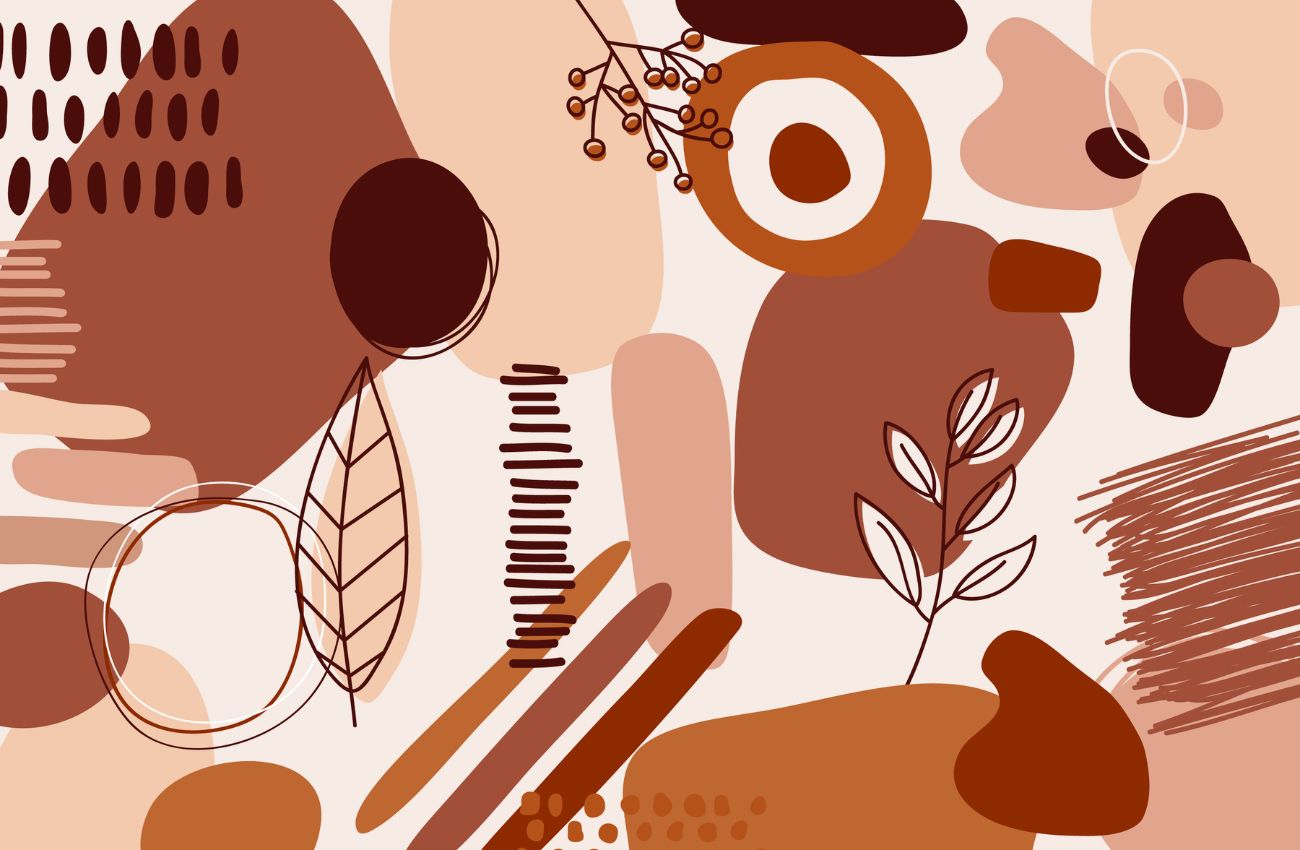 Papier‎‎ peint‎‎ abstrait‎‎ terracotta