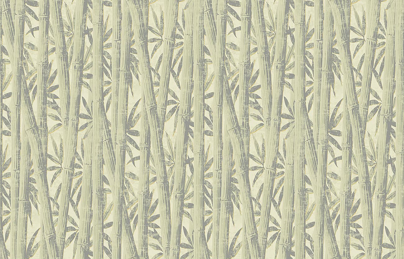 Papier peint branches de bambous vintage