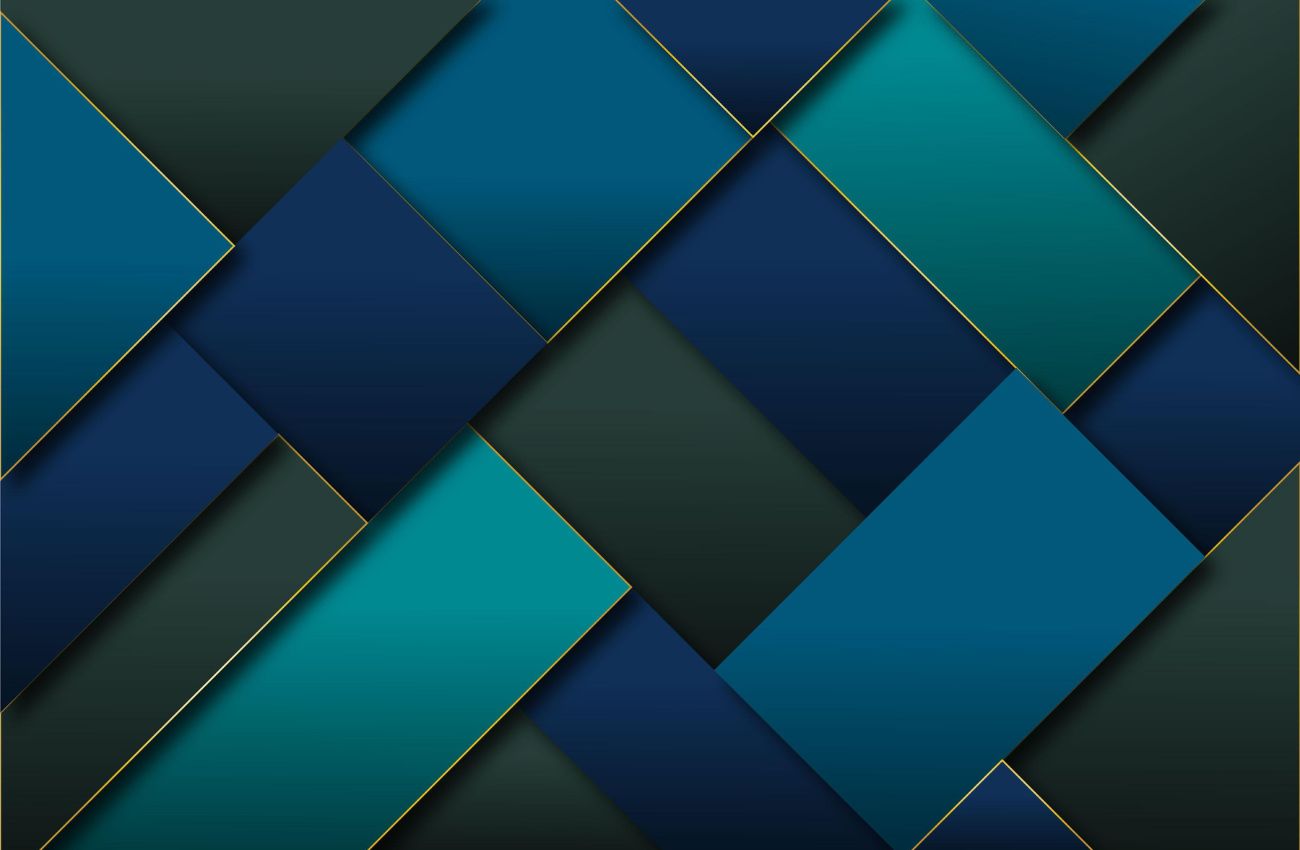 Papier‎ peint‎ géométrique‎ bleu‎ canard