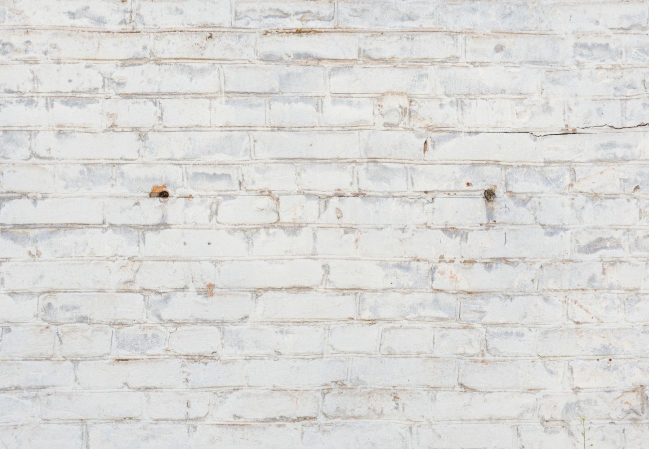 Papier‎ peint‎ brique‎ blanche‎ vieillie