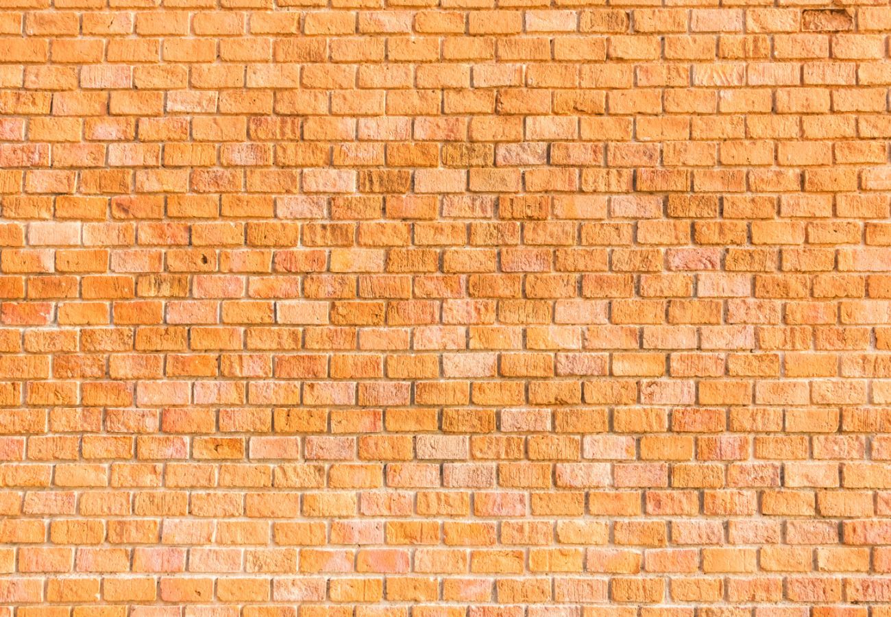 Papier‎ peint‎ brique‎ orange