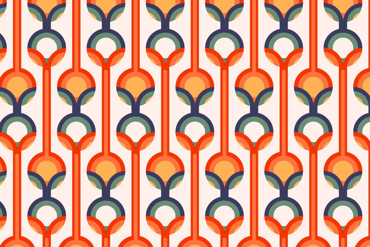 Papier‎ peint‎ géométrique‎ vintage