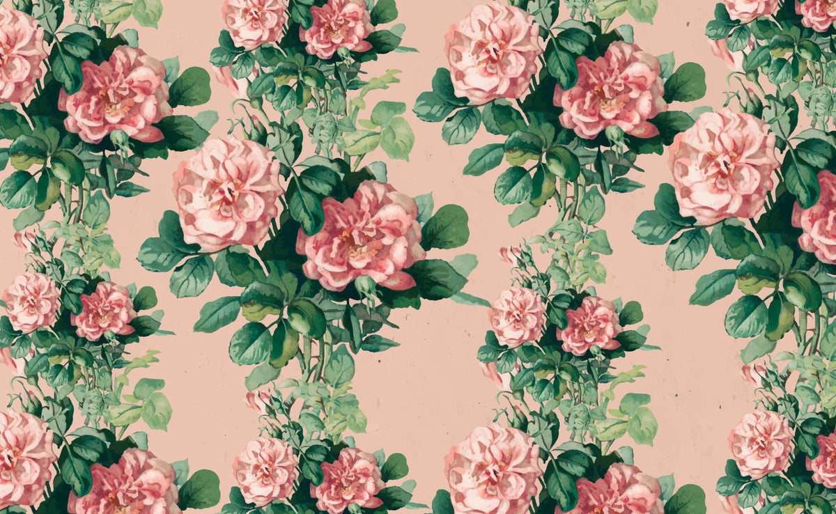 Papier‎ peint‎ grosses‎ fleurs‎ vintage