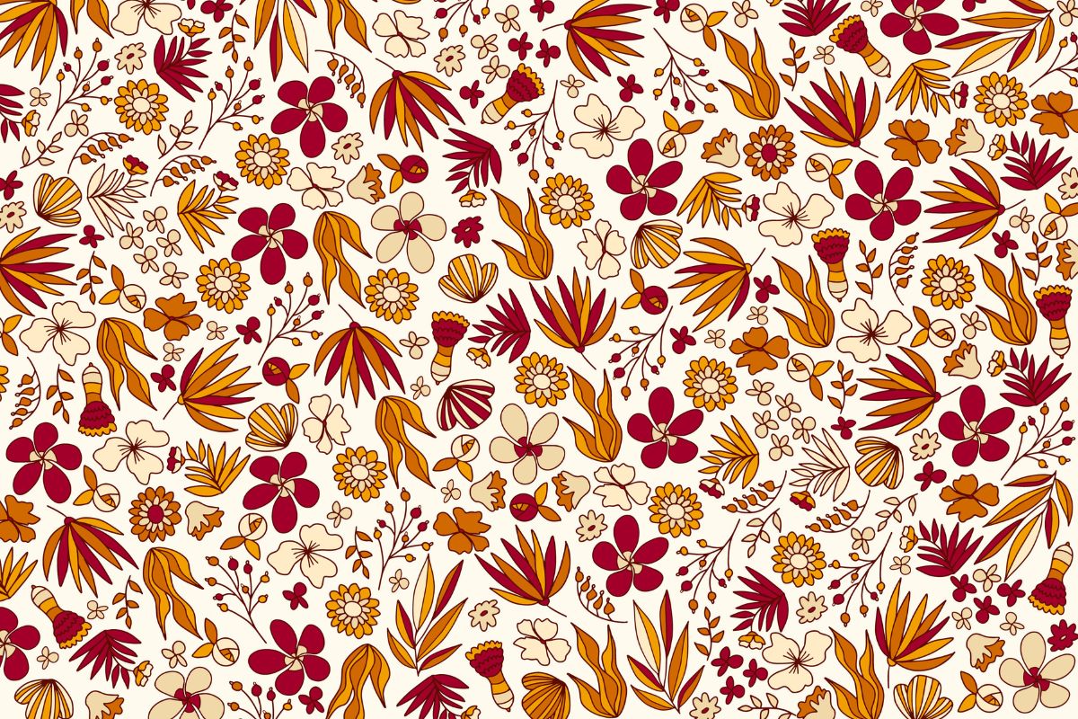 Papier‎ peint‎ liberty‎ terracotta