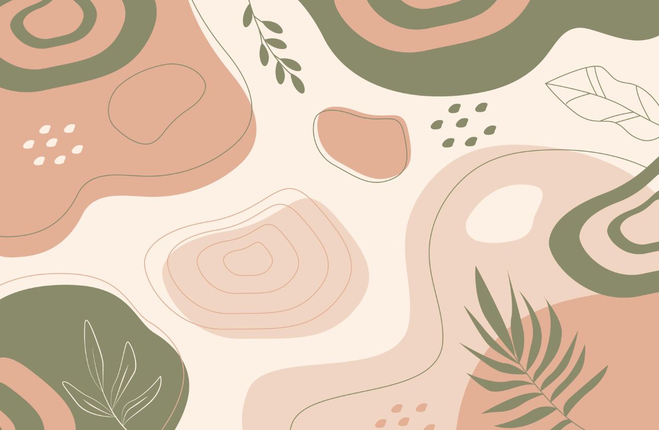 Papier‎ peint‎ terracotta‎ et‎ vert
