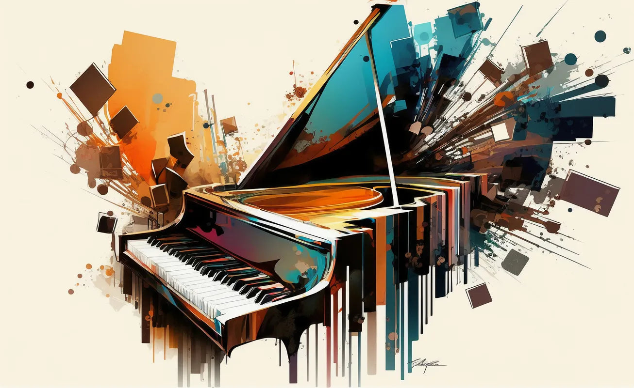 Papier‎ peint‎ musique‎ art‎ moderne