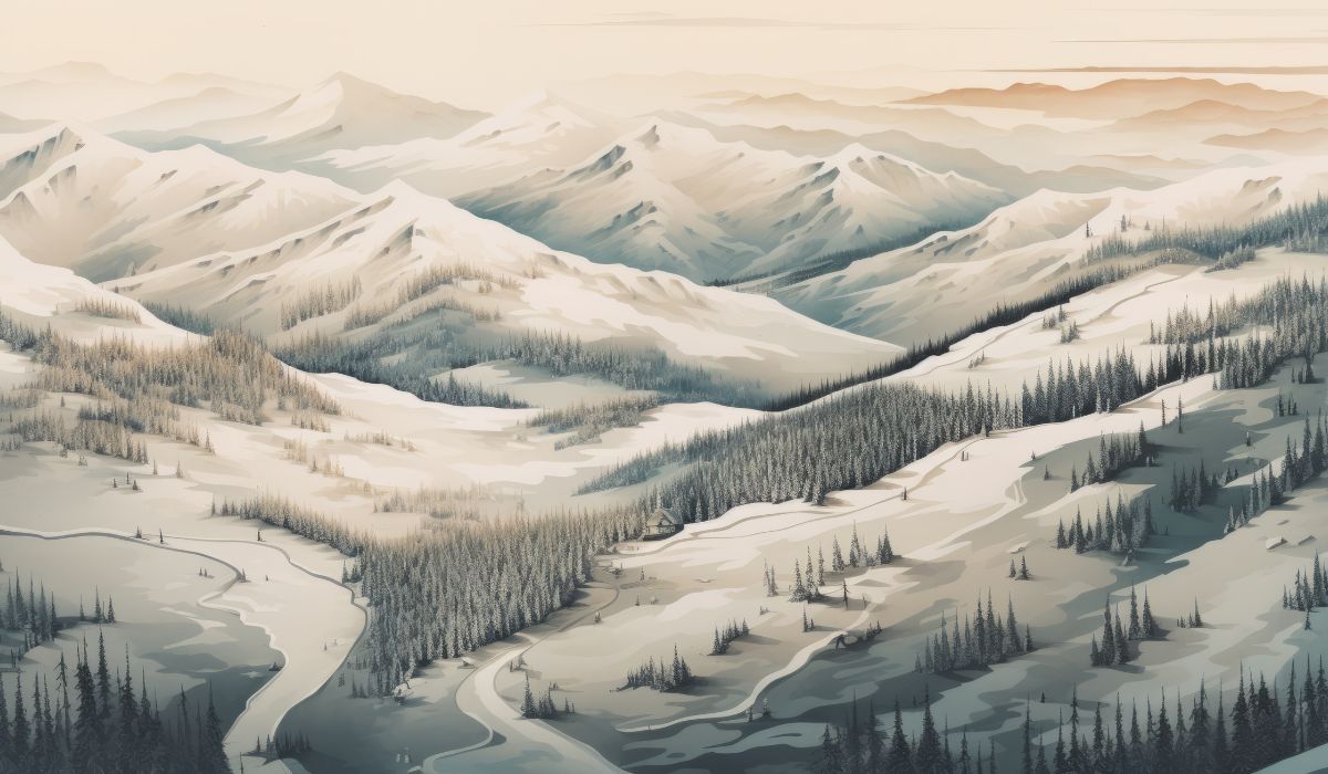 Papier‎ peint‎ sommet‎ de‎ montagne‎ enneigée