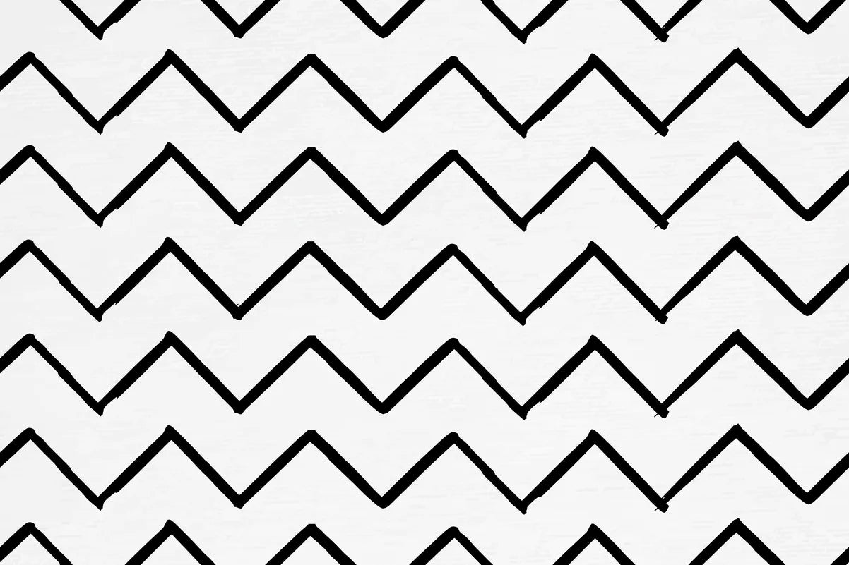 Papier peint motif géométrique noir et blanc