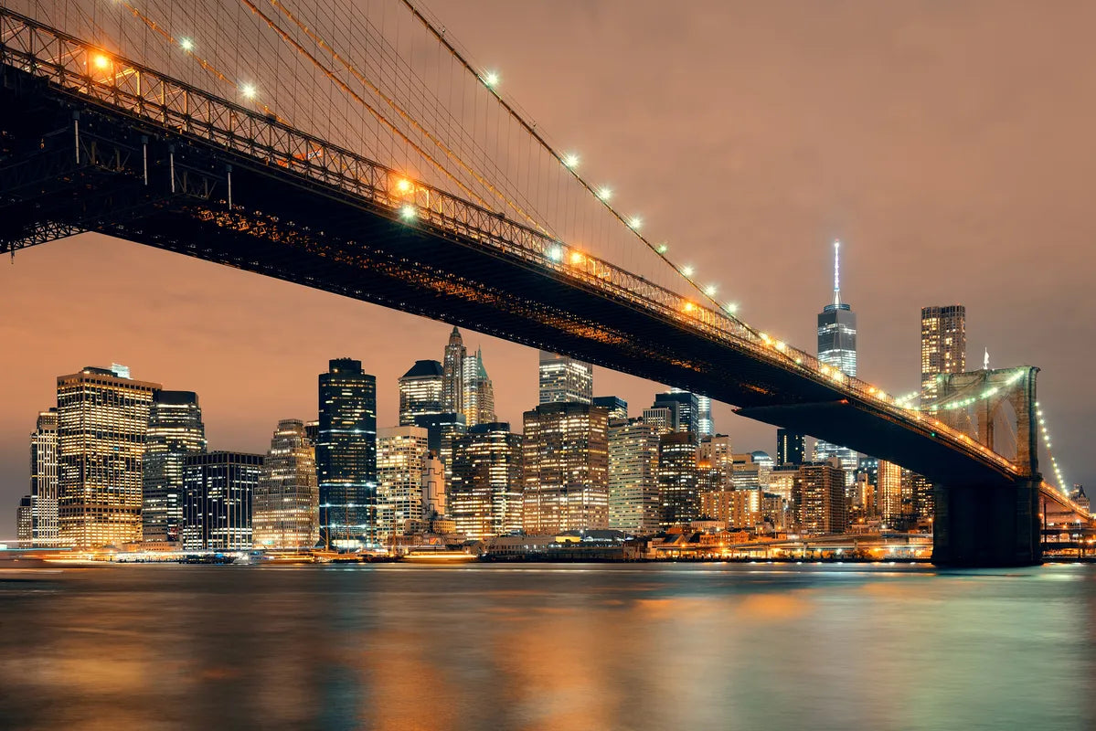 Papier‎ peint‎ panoramique‎ pont‎ de‎ brooklyn‎ et‎ buildings