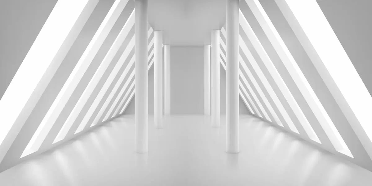Papier‎ peint‎ 3D‎ architecture‎ blanche