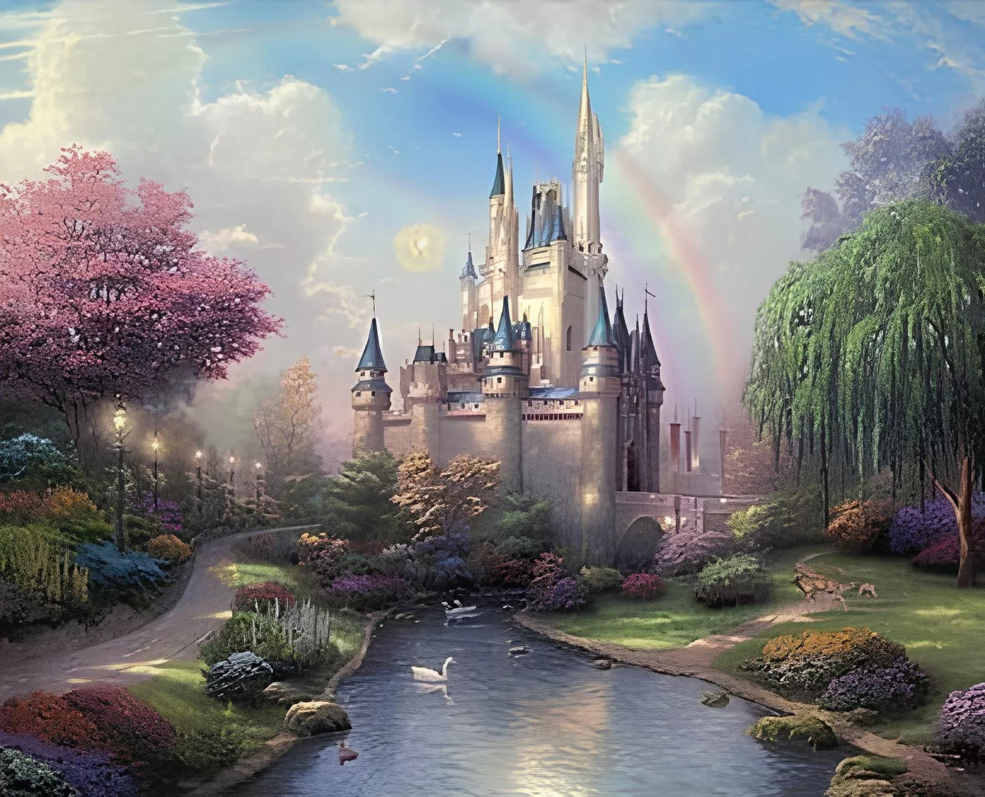 Papier‎ peint‎ enfant‎ château‎ de‎ princesse