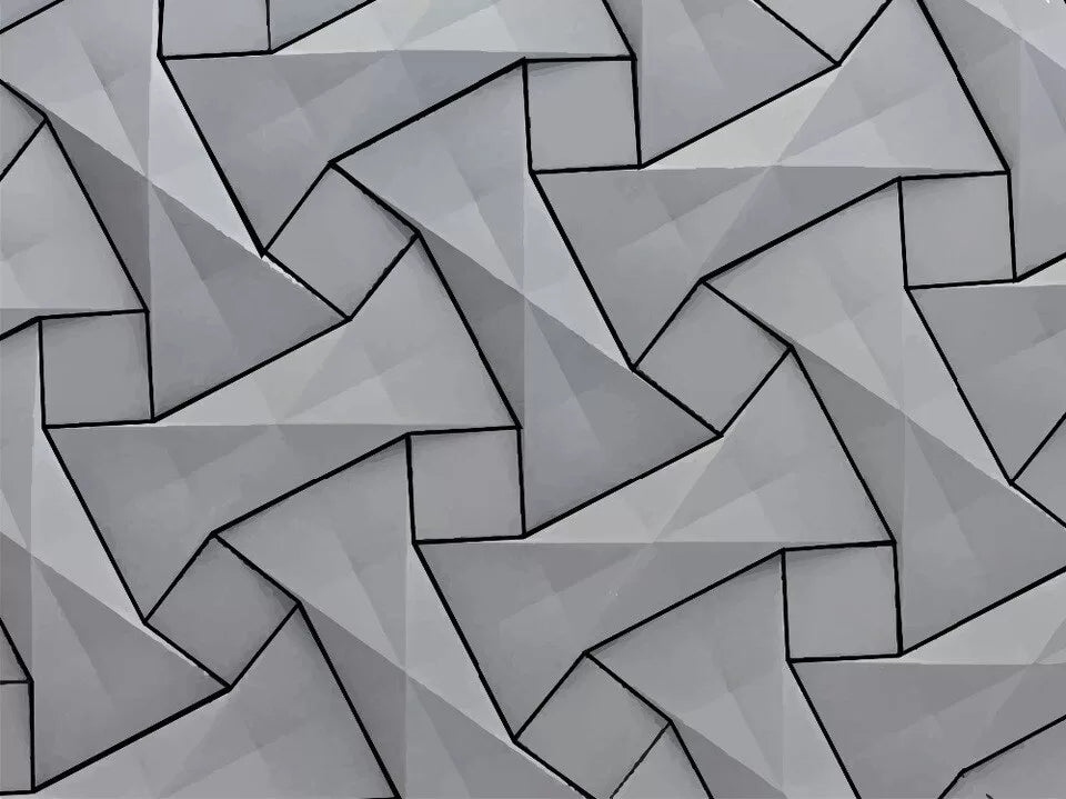 Papier‎‎ peint‎‎ 3D‎‎ géométrique‎‎ ciment