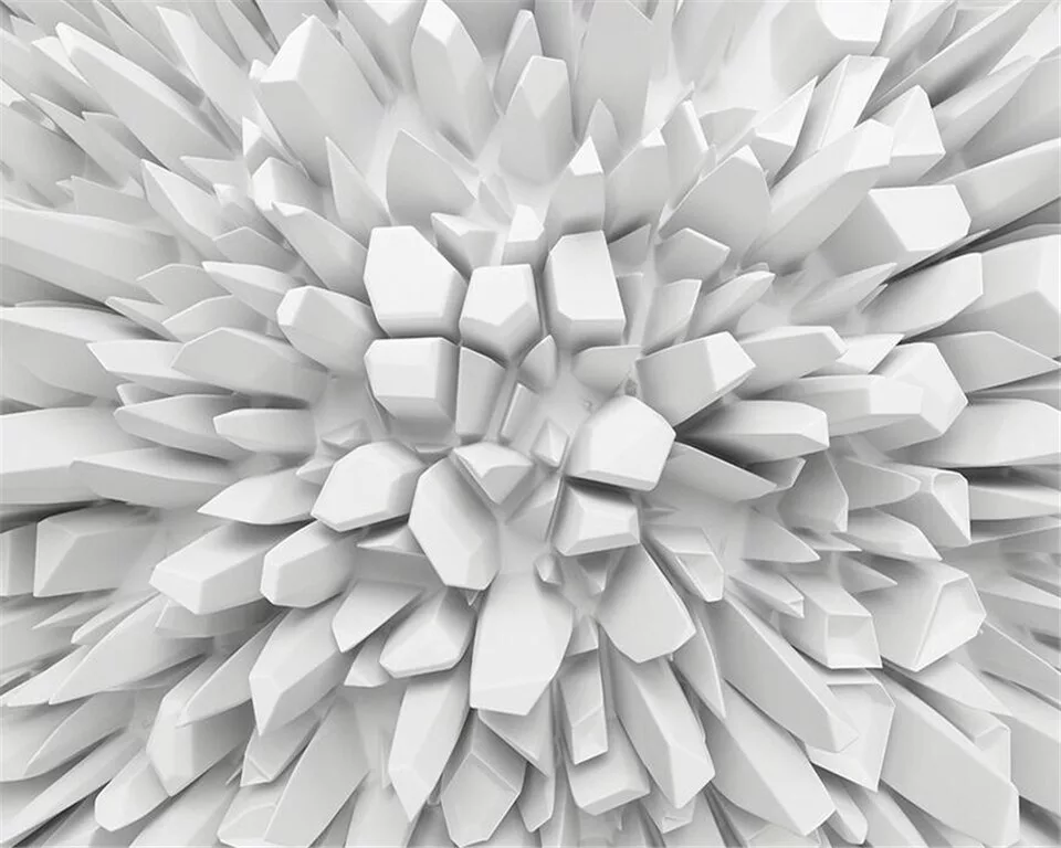Papier‎‎ peint‎‎ 3D‎‎ pierres‎‎ blanches