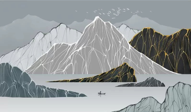 Papier‎ peint‎ montagnes‎ abstraites