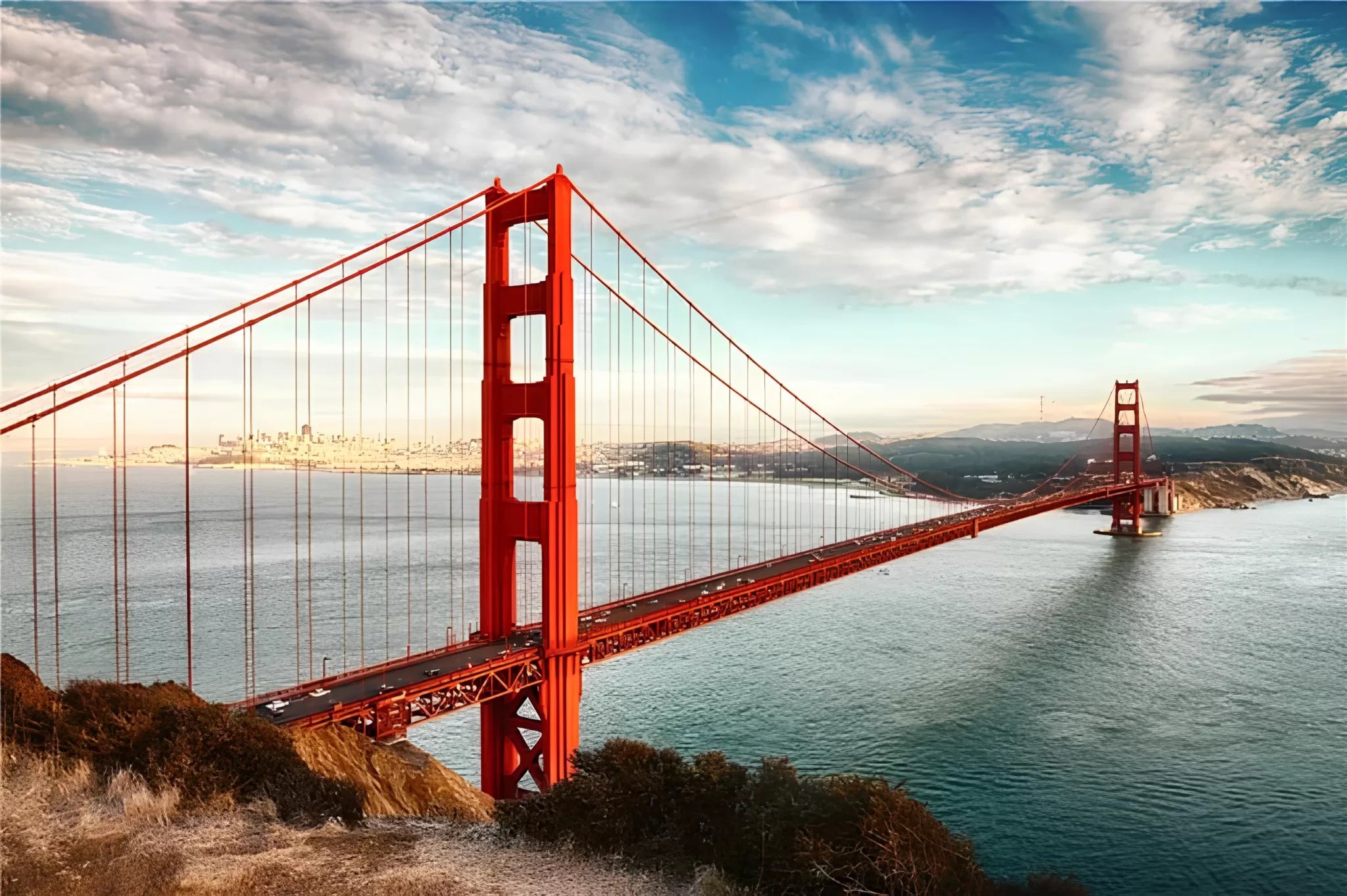 Papier peint panoramique pont San Francisco