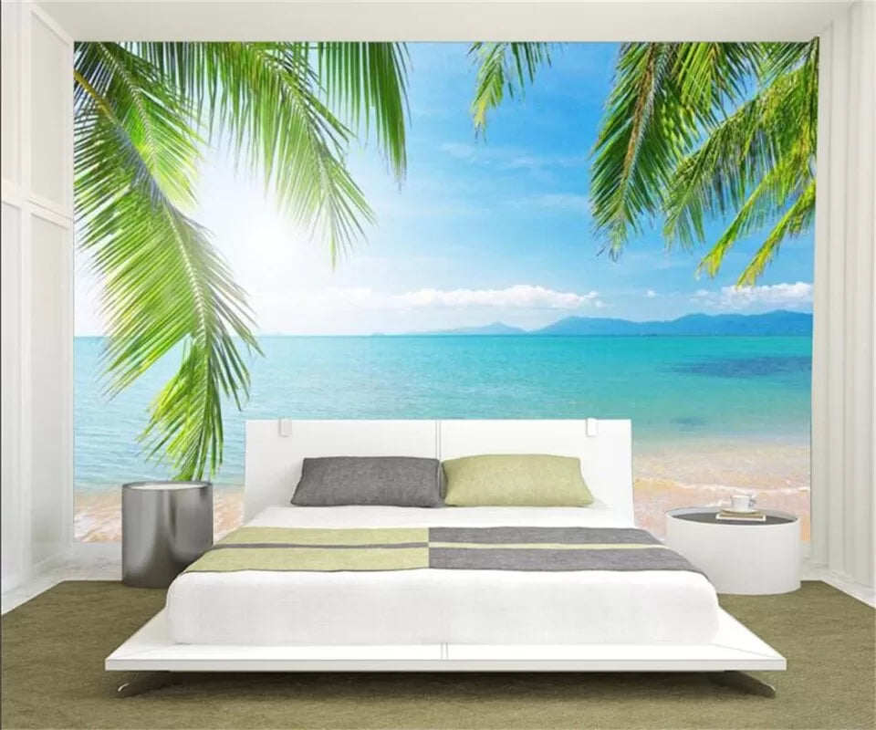 Papier peint panoramique plage paradisiaque