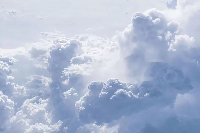 Papier peint panoramique ciel bleu et nuages
