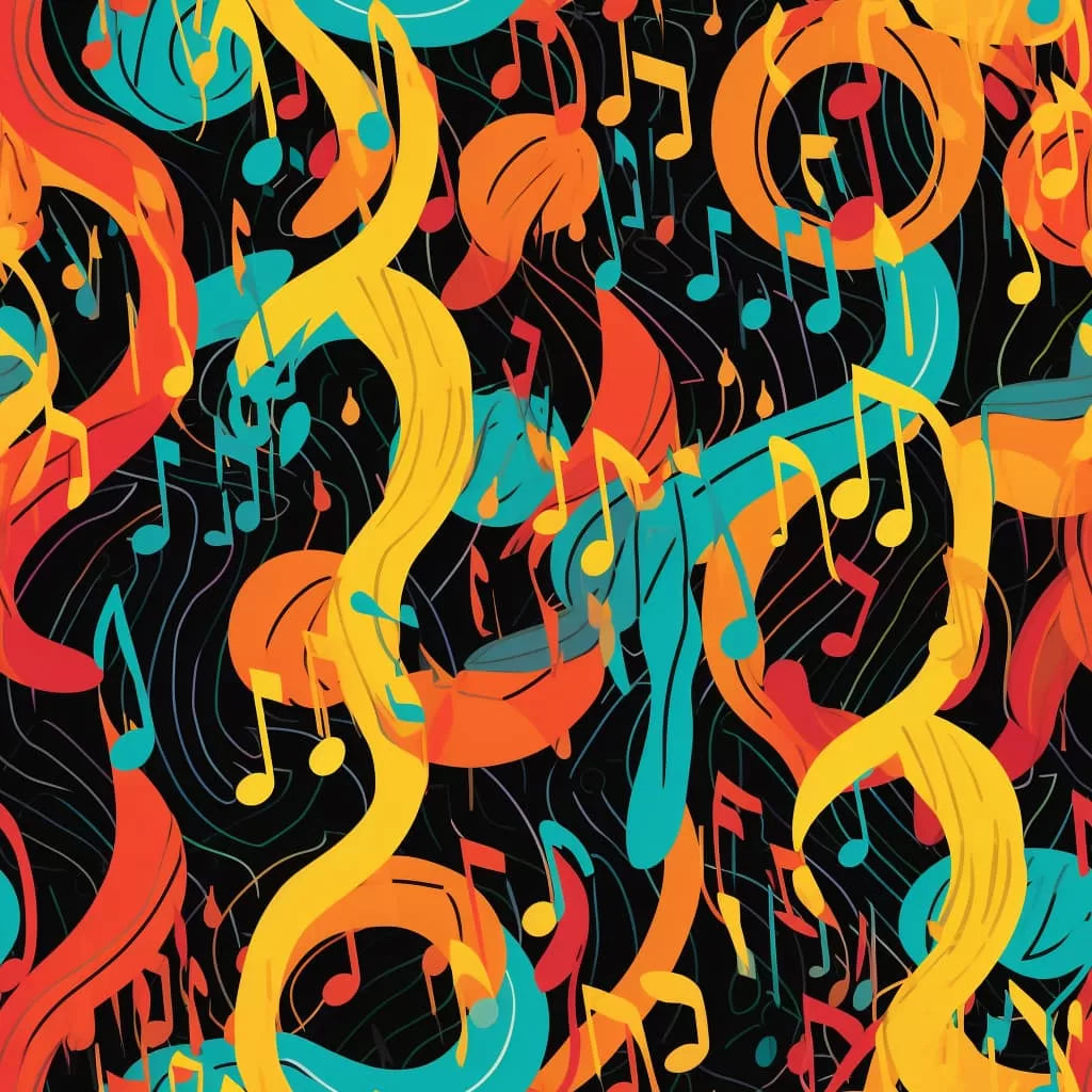 Papier‎ peint‎ festif‎ note‎ de‎ musique