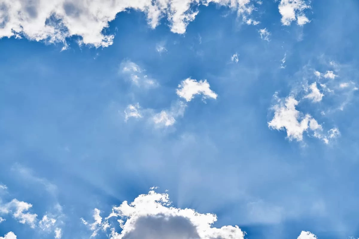 Papier‎ peint‎ panoramique‎ ciel‎ bleu‎ couvert