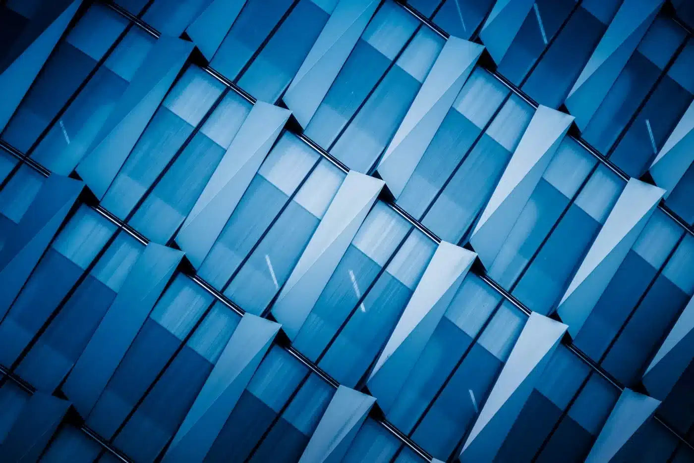 Papier peint motifs géométriques abstrait bleu