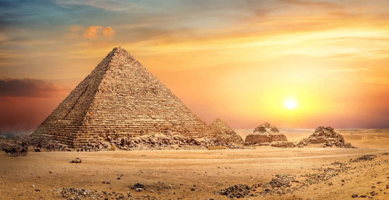 Papier peint panoramique pyramides égyptienne