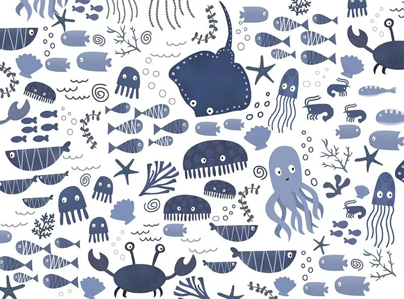 Papier‎ peint‎ enfant‎ animaux‎ de‎ la‎ mer